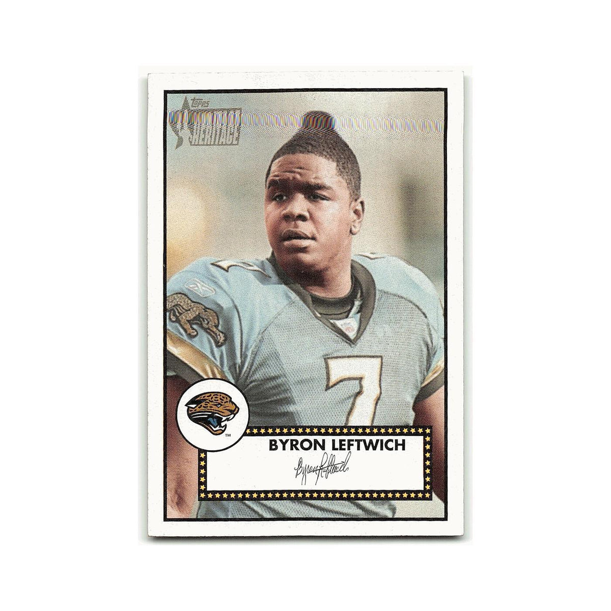 Byron Leftwich 2006 Topps Heritage #113 Jacksonville Jaguars Football Card NM