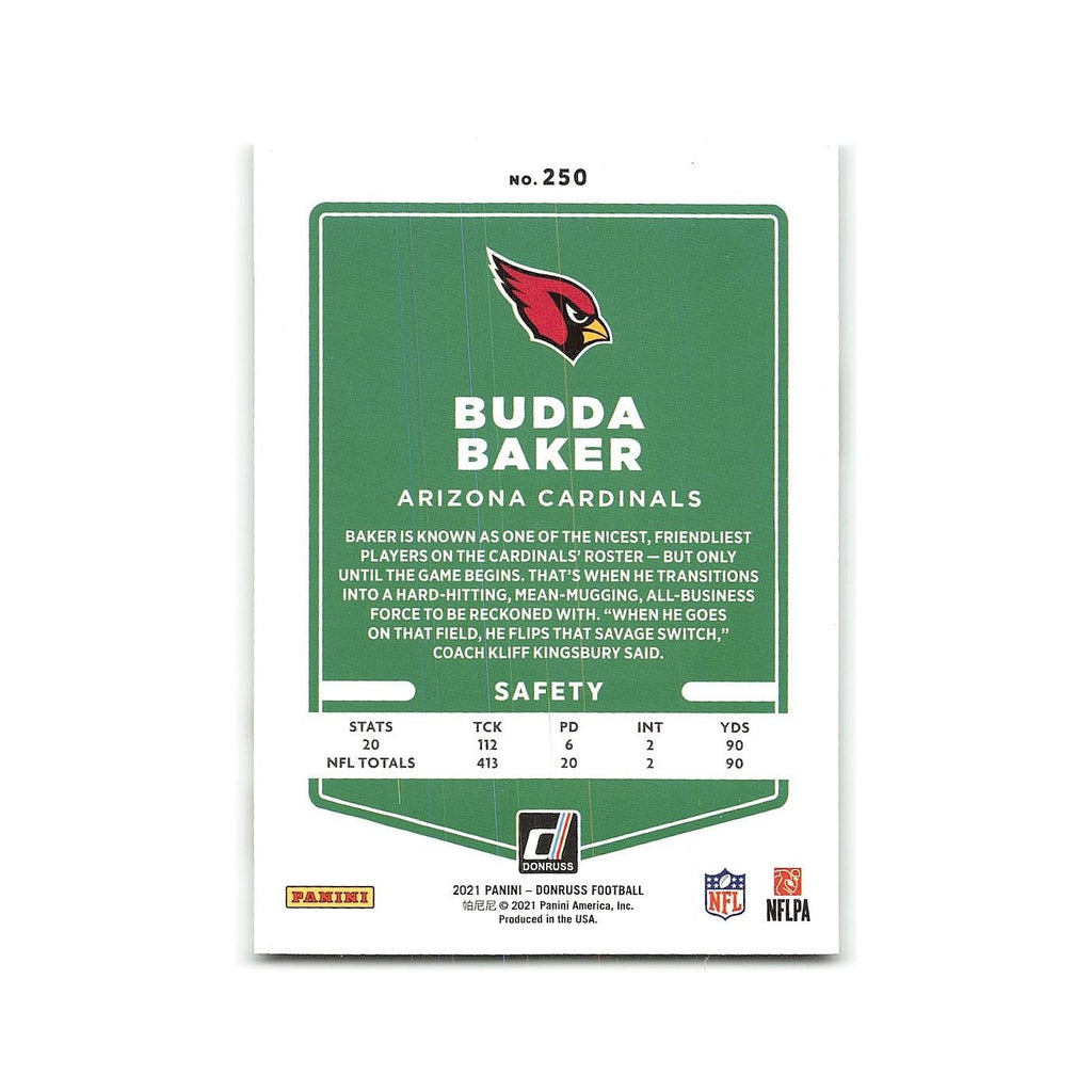 Budda Baker 2021 Donruss #250 Arizona Cardinals Football Card NM