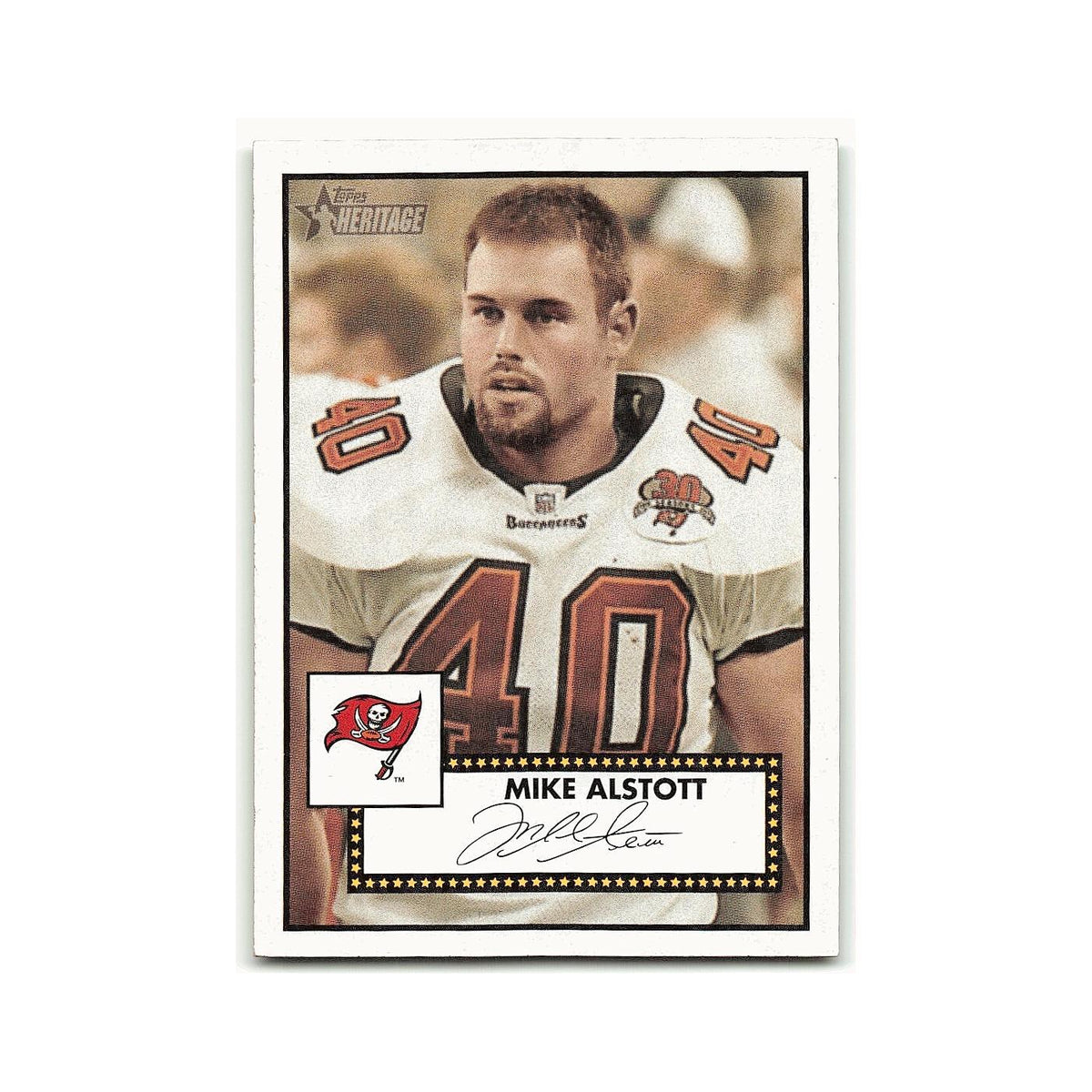Mike Alstott 2006 Topps Heritage #91 Tampa Bay Buccaneers Football Card NM