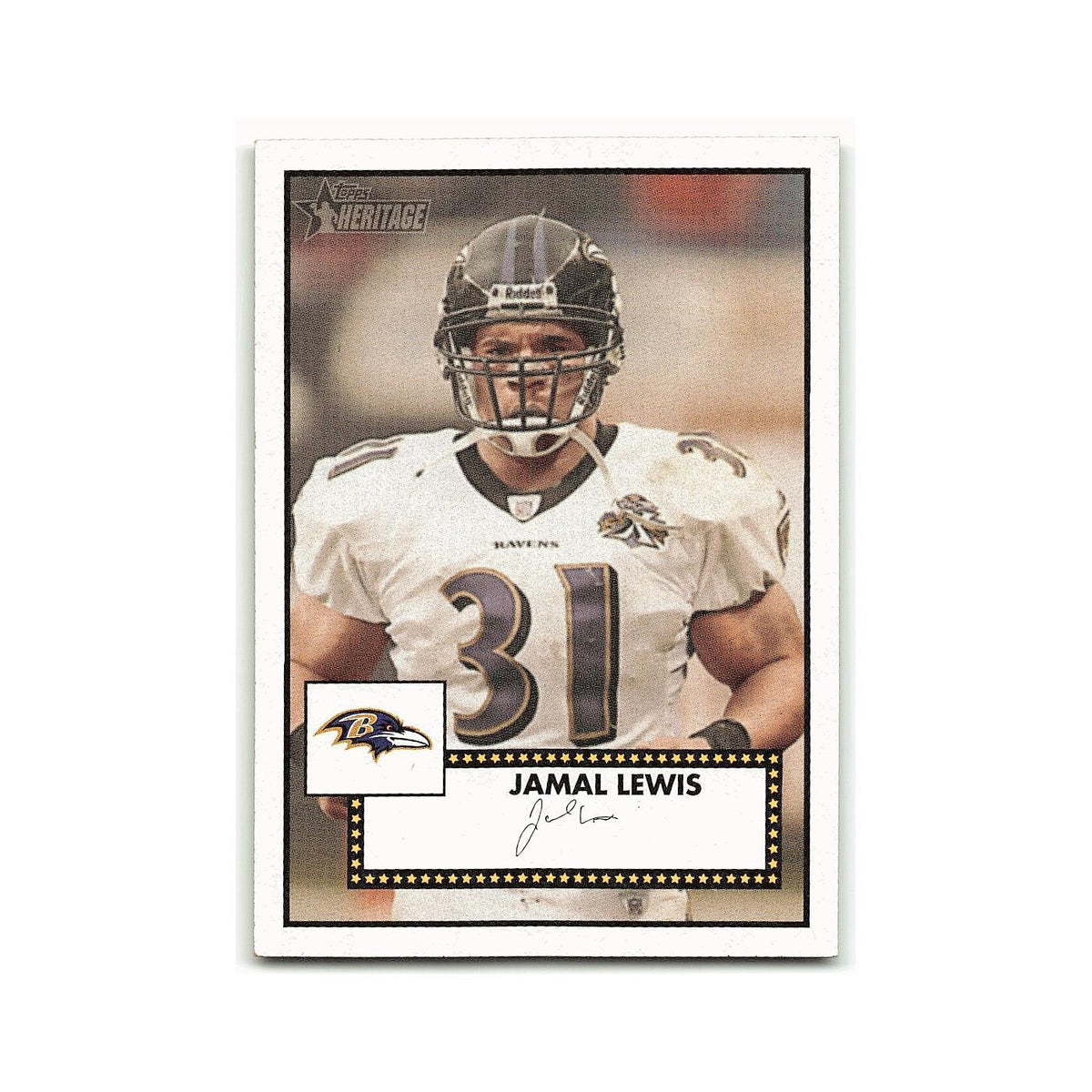 Jamal Lewis 2006 Topps Heritage #142 Baltimore Ravens Football Card NM