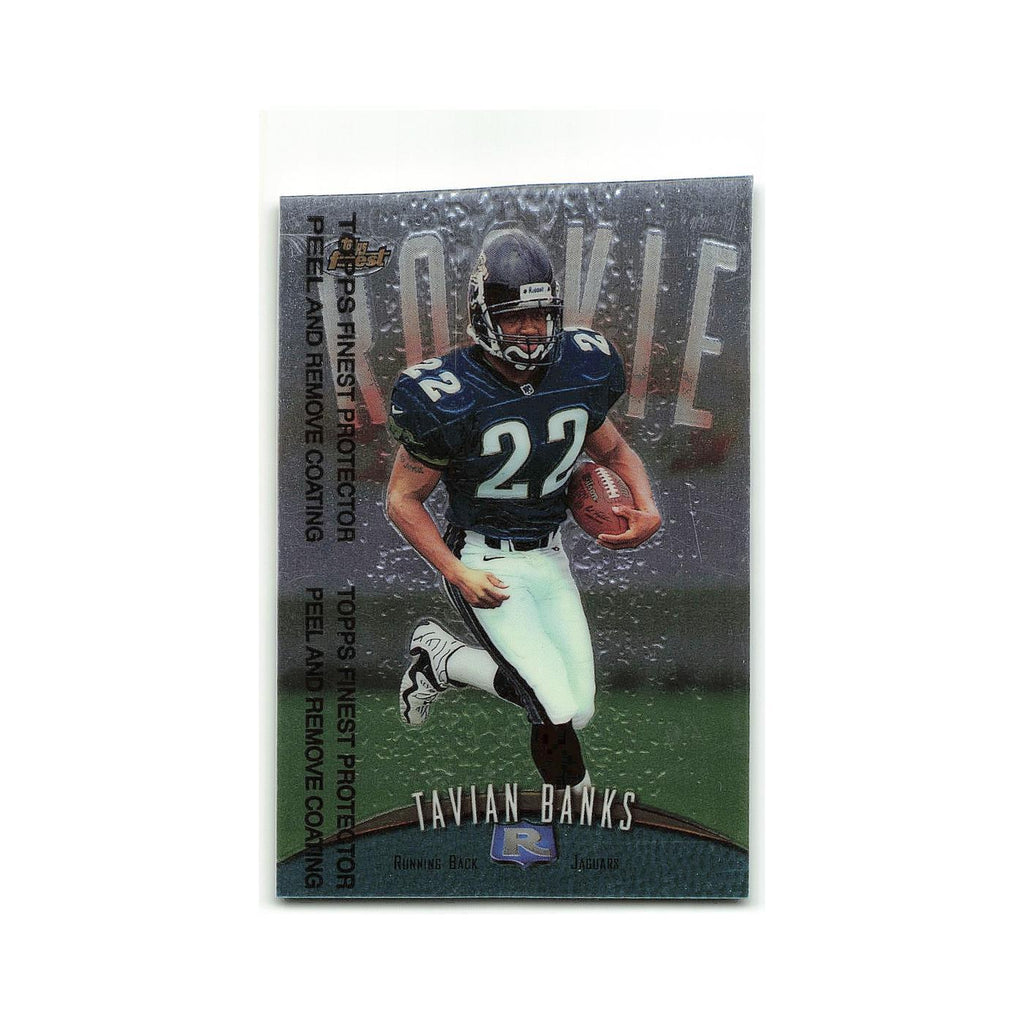 Tavian Banks Rookie 1998 Topps Finest w Coating #123 Jacksonville Jaguars NM