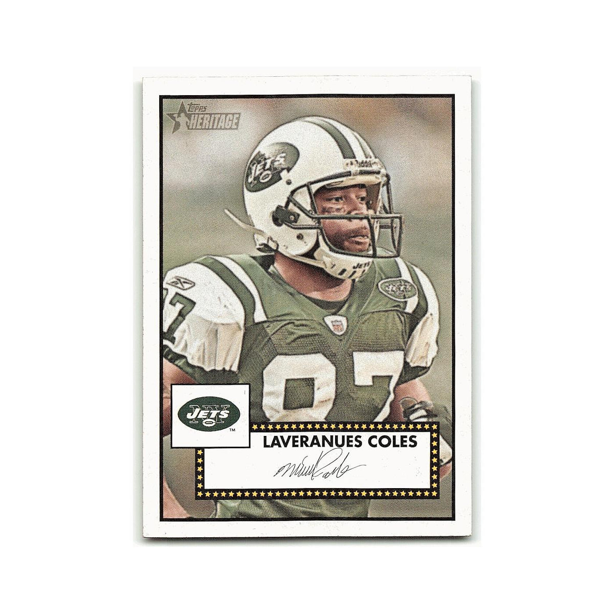 Laveranues Coles 2006 Topps Heritage #74 New York Jets Football Card NM