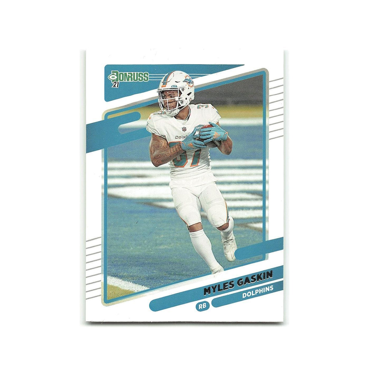 Myles Gaskin 2021 Donruss #65 Miami Dolphins Football Card NM