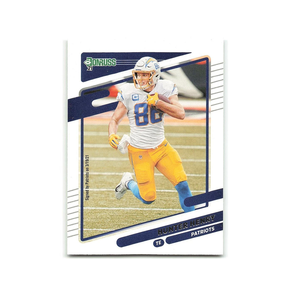 Hunter Henry 2021 Donruss #48 New England Patriots Football Card NM