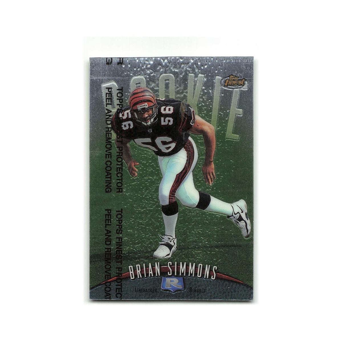 Brian Simmons Rookie 1998 Topps Finest w Coating #126 Cincinnati Bengals NM