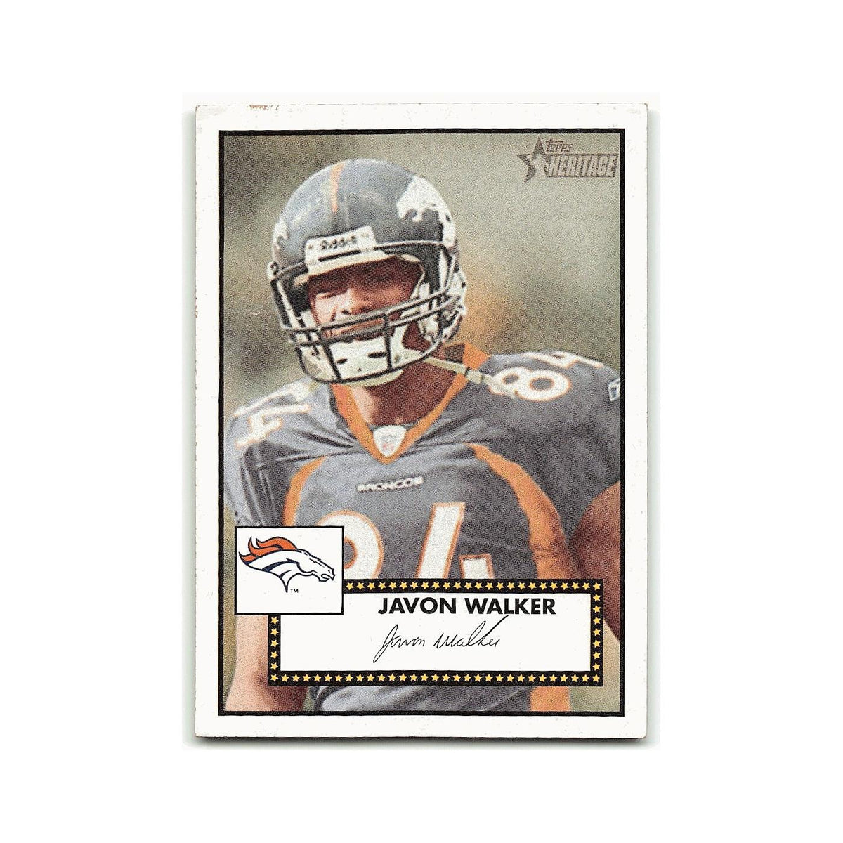 Javon Walker 2006 Topps Heritage #120 Denver Broncos Football Card NM