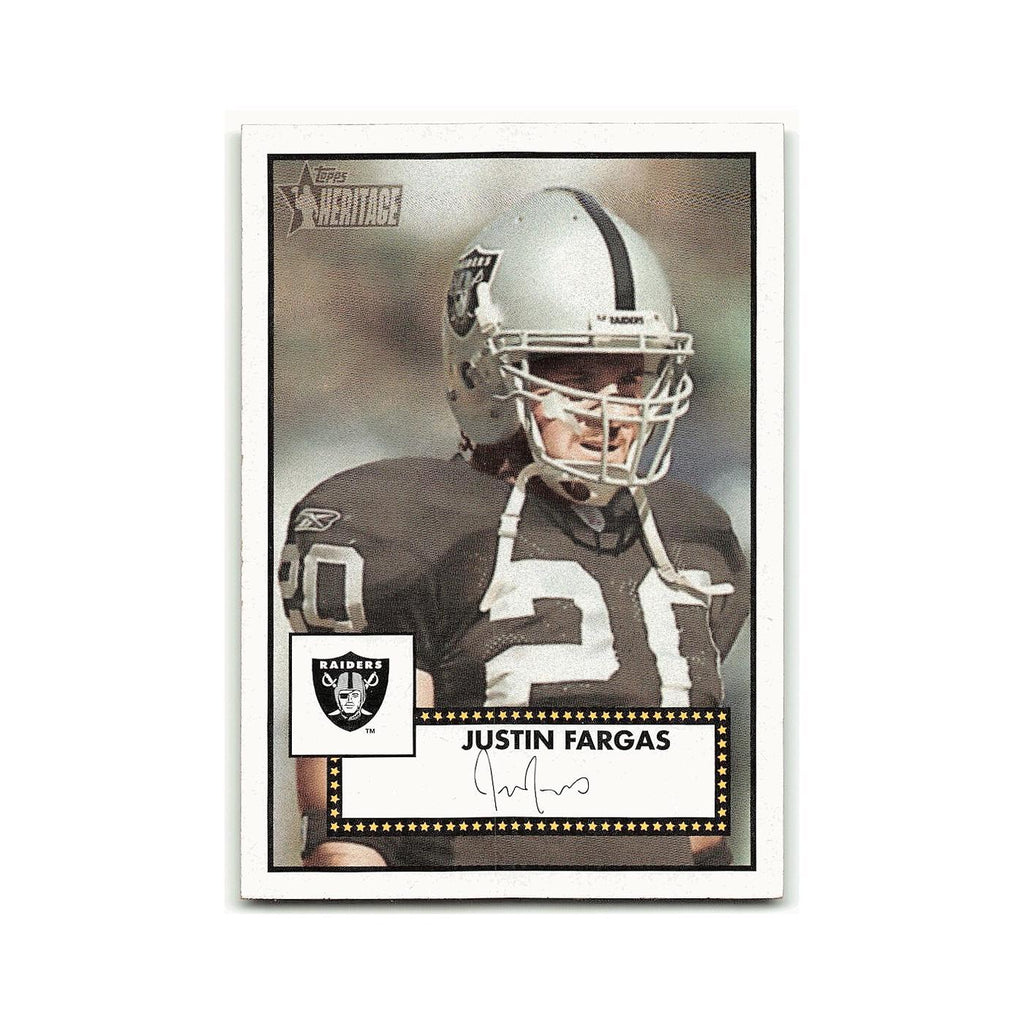 Justin Fargas 2006 Topps Heritage #236 Oakland Raiders Football Card NM