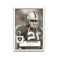 Justin Fargas 2006 Topps Heritage #236 Oakland Raiders Football Card NM
