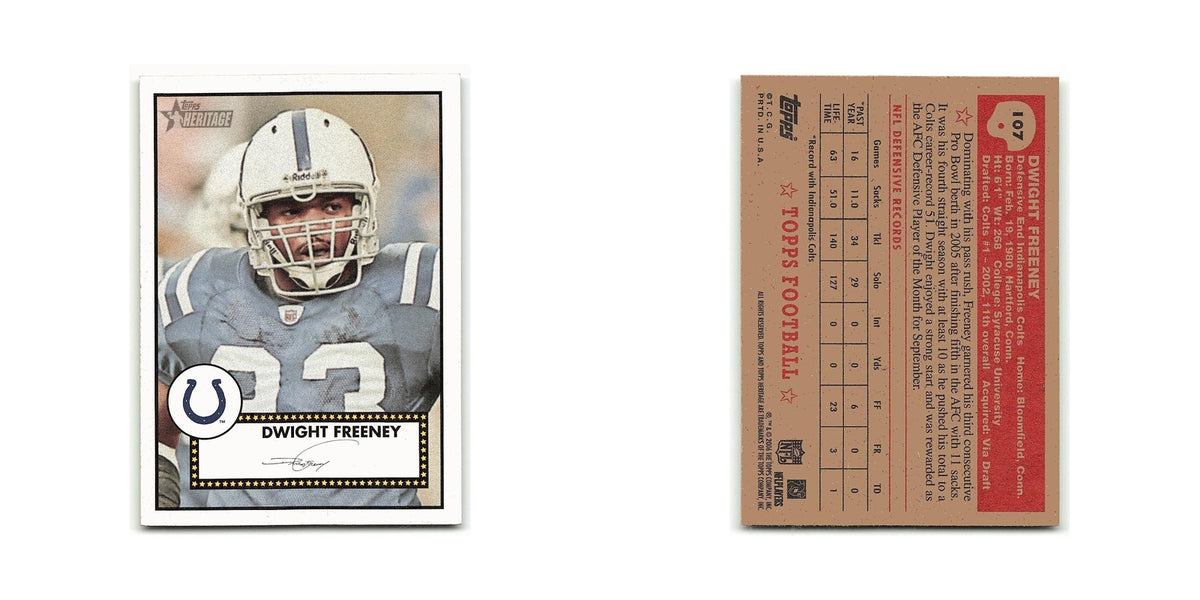 Dwight Freeney 2006 Topps Heritage #107 Indianapolis Colts Football Card NM