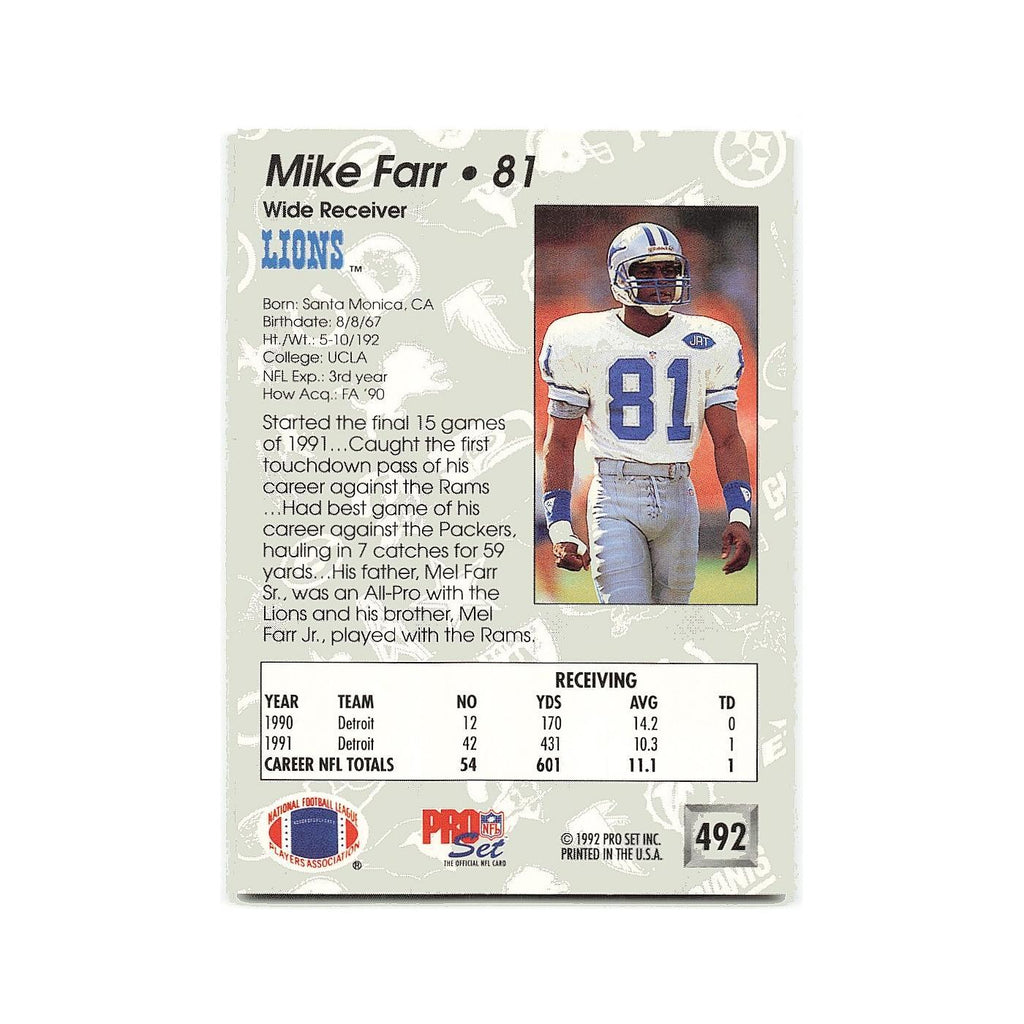 Charles Mann 1992 Pro Set #81 Washington Redskins Football Card NM