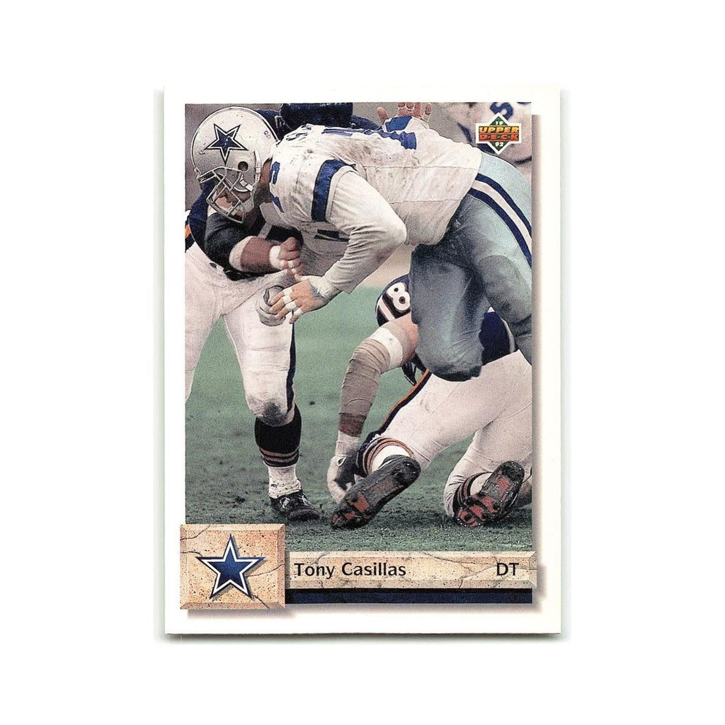 Tony Casillas 1992 Upper Deck #382 Dallas Cowboys Football Card NM