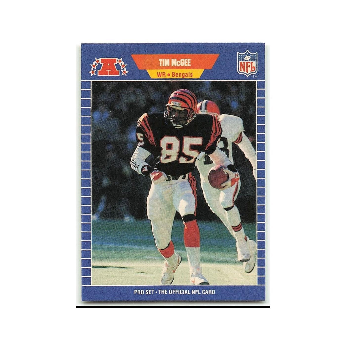 Tim McGee 1989 Pro Set #64 Cincinnati Bengals Football Card NM