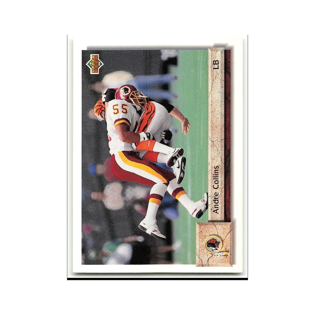Andre Collins 1992 Upper Deck #182 Washington Redskins Football Card NM