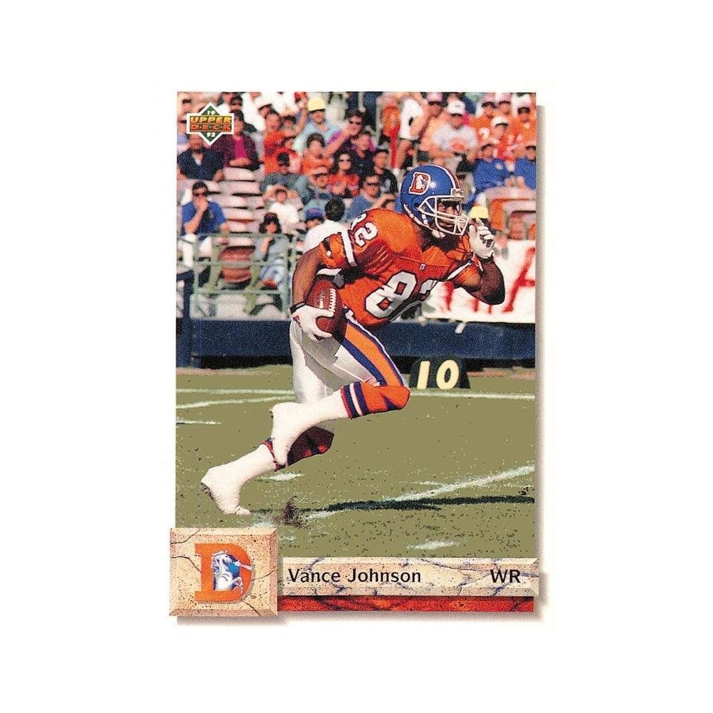 Vance Johnson 1992 Upper Deck #258 Denver Broncos Football Card NM