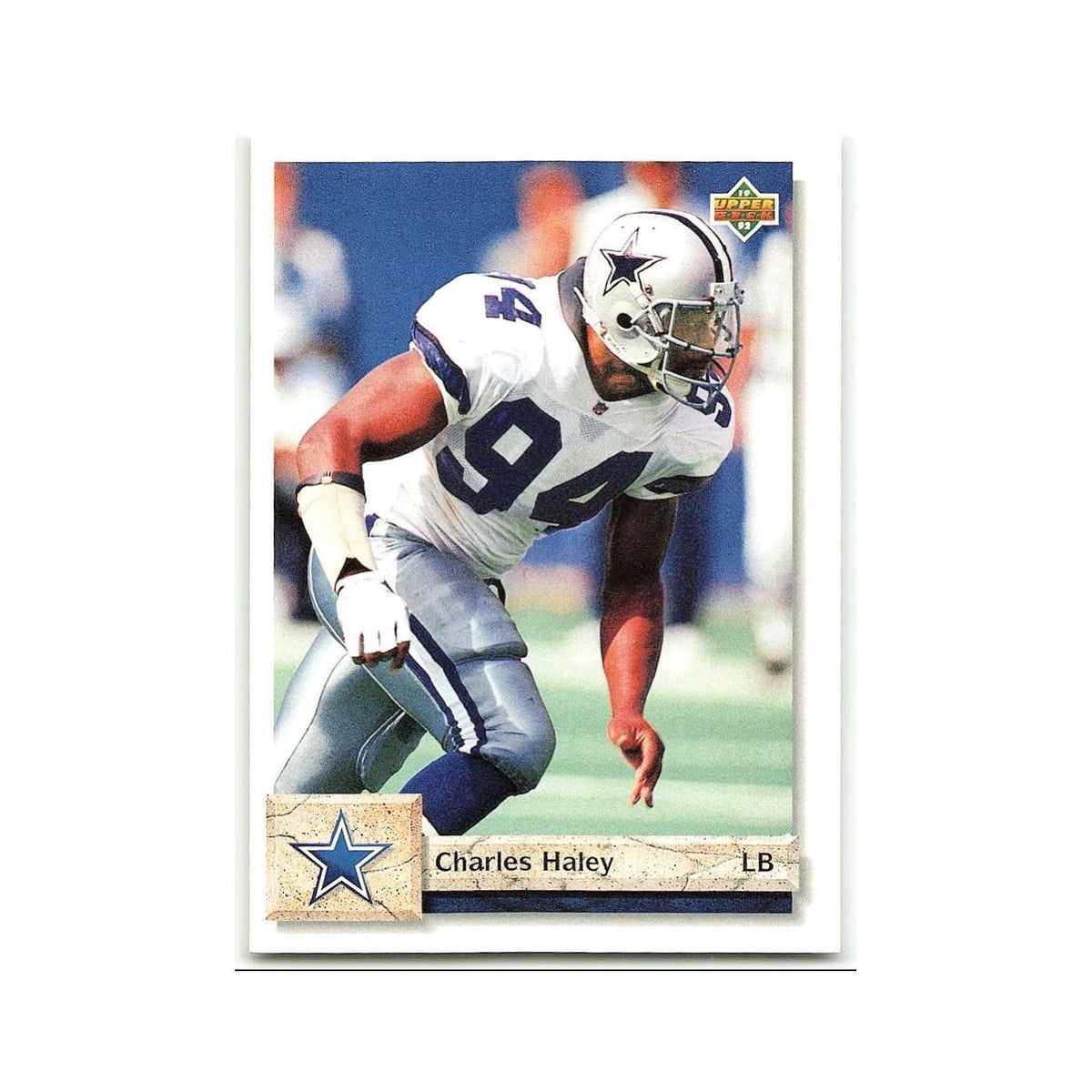 Charles Haley 1992 Upper Deck #438 Dallas Cowboys Football Card NM