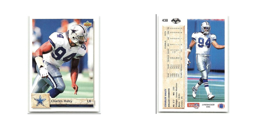 Charles Haley 1992 Upper Deck #438 Dallas Cowboys Football Card NM