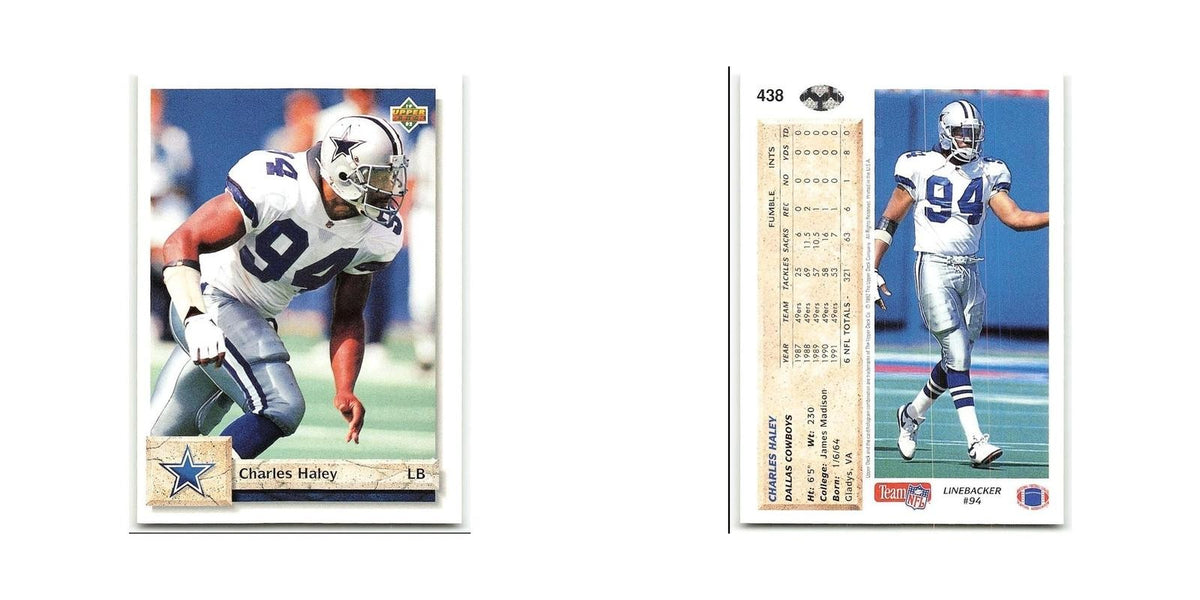 Charles Haley 1992 Upper Deck #438 Dallas Cowboys Football Card NM