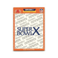 Super Bowl X 1989 Pro Set #X Pittsburgh Steelers Football Card NM