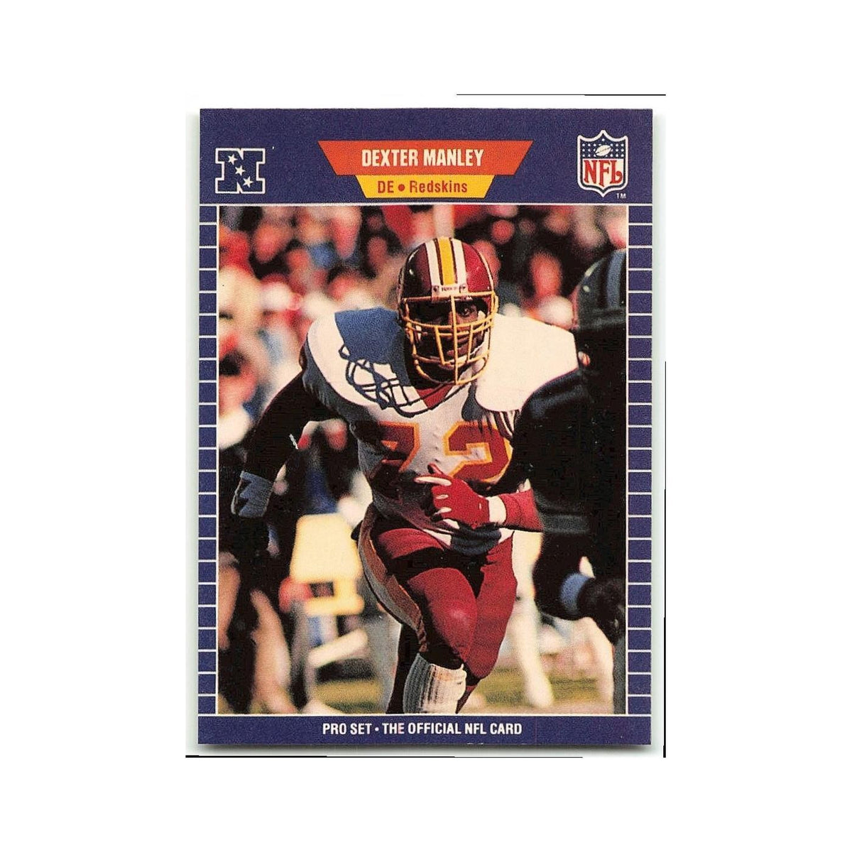 Dexter Manley 1989 Pro Set #430 Washington Redskins Football Card NM