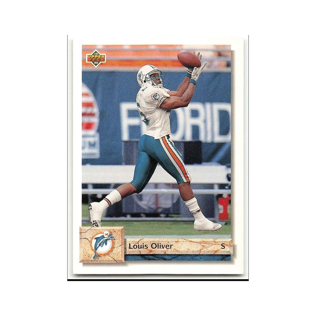 Louis Oliver 1992 Upper Deck #399 Miami Dolphins Football Card NM