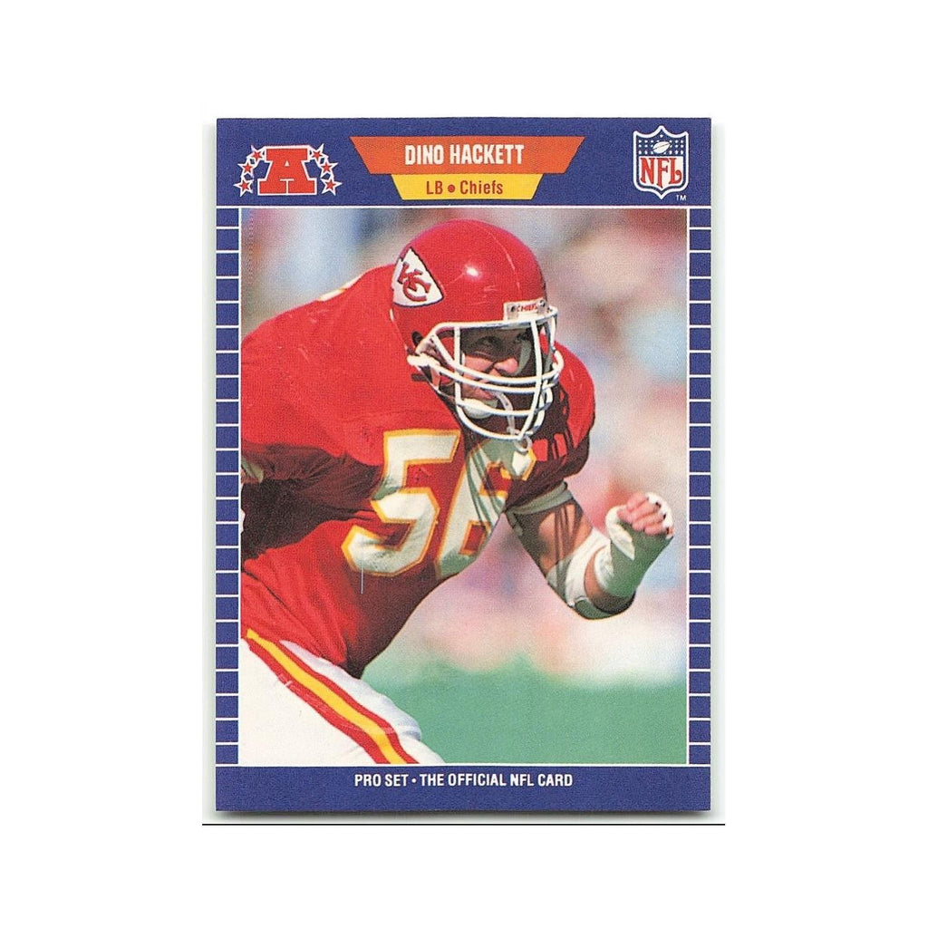 Dino Hackett 1989 Pro Set #171 Kansas City Chiefs Football Card NM
