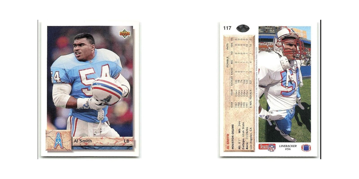 Al Smith 1992 Upper Deck #117 Houston Oilers Football Card NM