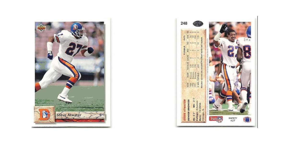 Steve Atwater 1992 Upper Deck #248 Denver Broncos Football Card NM