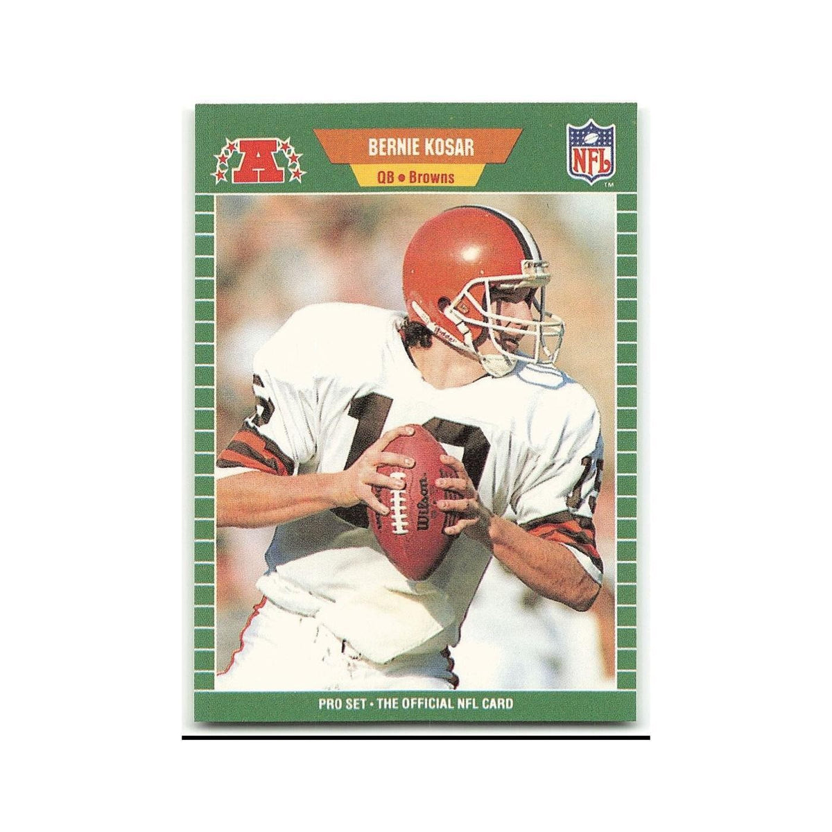 Bernie Kosar 1989 Pro Set #77 Cleveland Browns Football Card NM