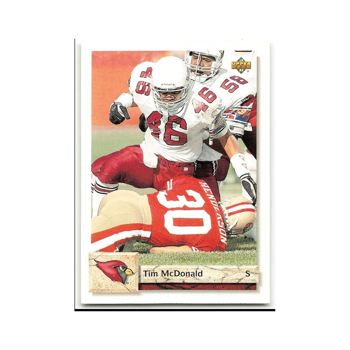 Tim McDonald 1992 Upper Deck #195 Phoenix Cardinals Football Card NM