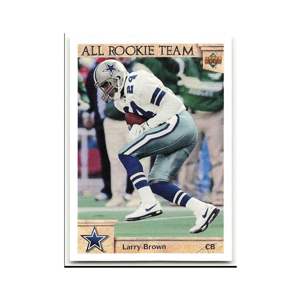 Larry Brown 1992 Upper Deck #52 Dallas Cowboys Football Card NM
