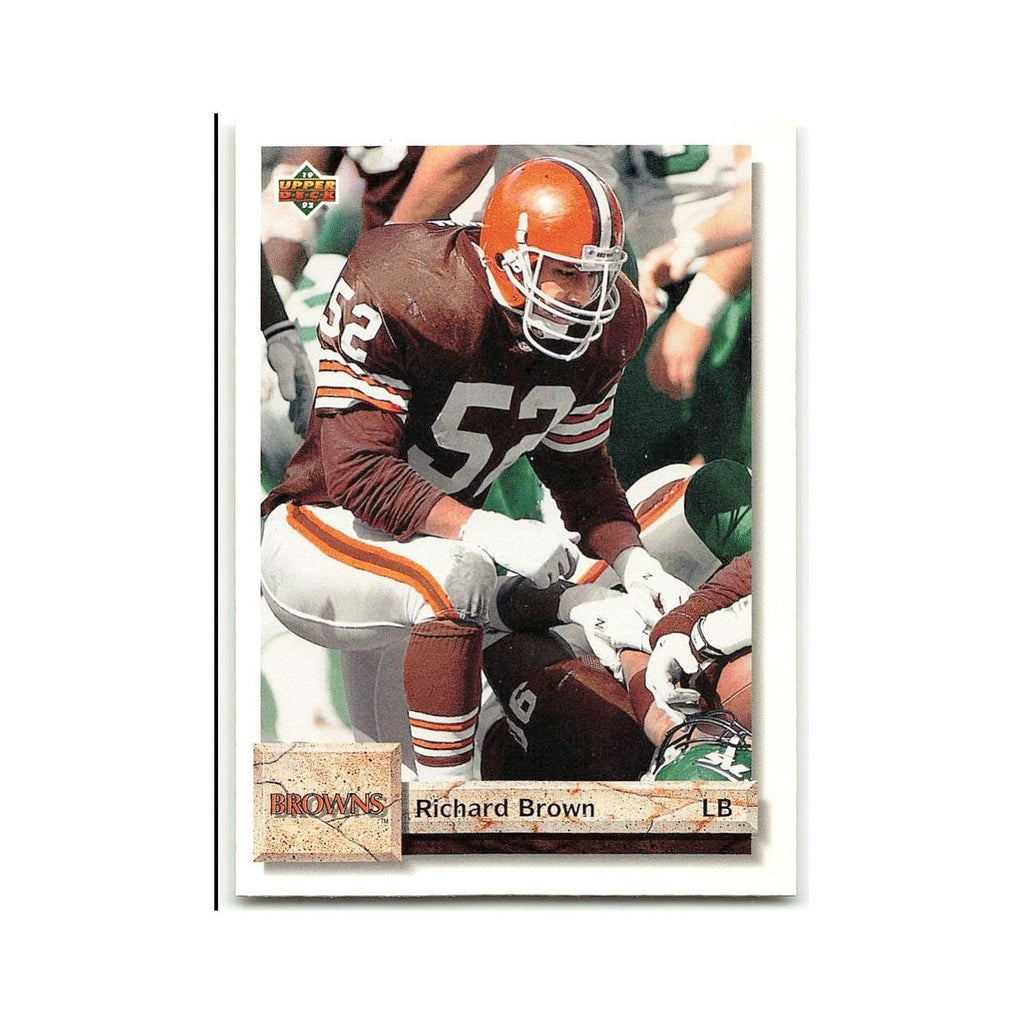Richard Brown 1992 Upper Deck #70 Cleveland Browns Football Card NM