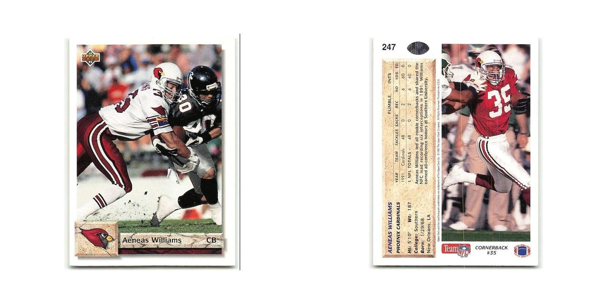 Aeneas Williams 1992 Upper Deck #247 Phoenix Cardinals Football Card NM