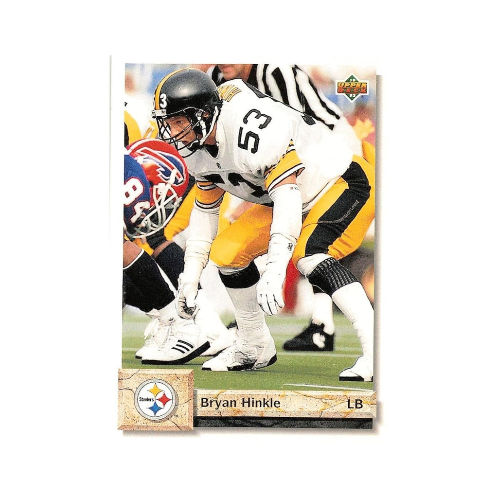 Bryan Hinkle 1992 Upper Deck #184 Pittsburgh Steelers Football Card NM