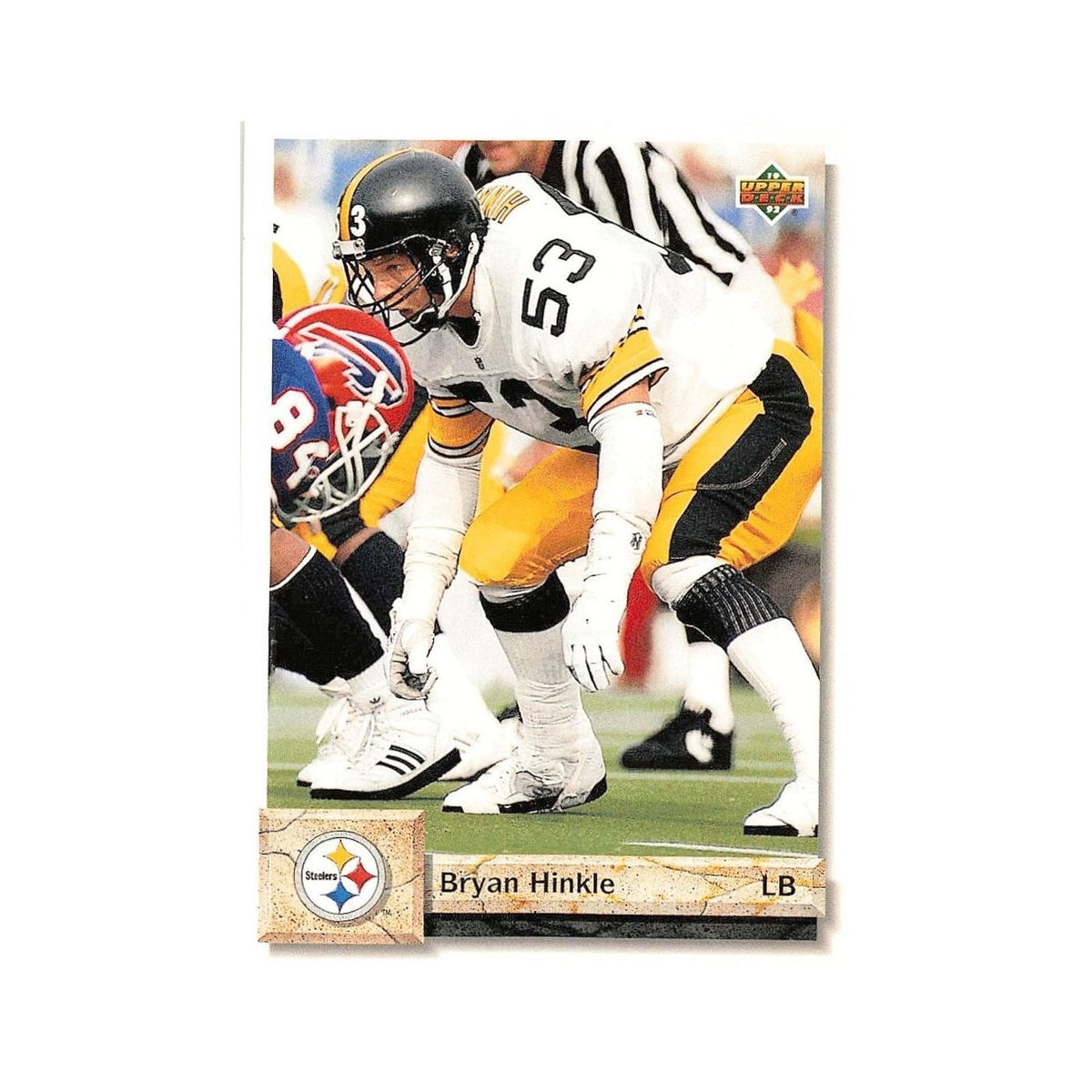 Bryan Hinkle 1992 Upper Deck #184 Pittsburgh Steelers Football Card NM