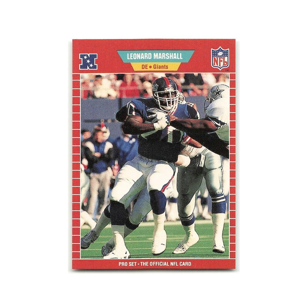 Leonard Marshall 1989 Pro Set #288 New York Giants Football Card NM