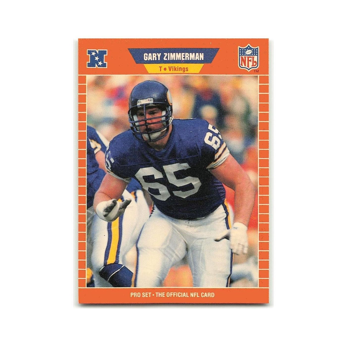 Gary Zimmerman 1989 Pro Set #242 Minnesota Vikings Football Card NM