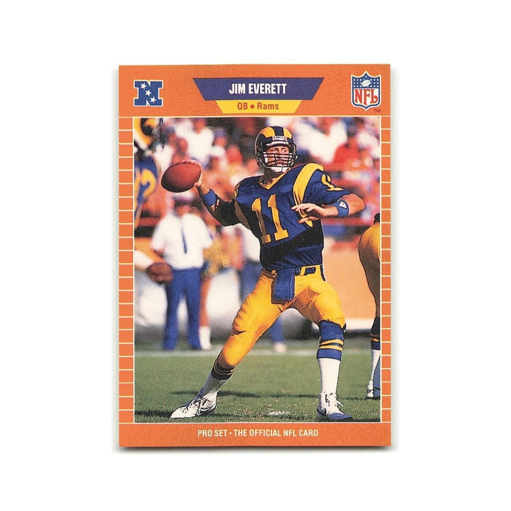 Jim Everett 1989 Pro Set #199 Los Angeles Rams Football Card NM