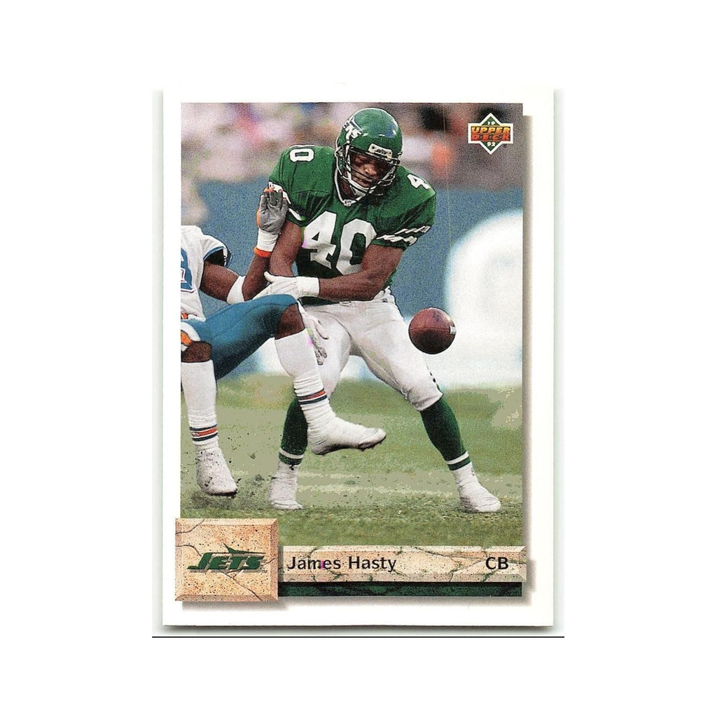 James Hasty 1992 Upper Deck #133 New York Jets Football Card NM