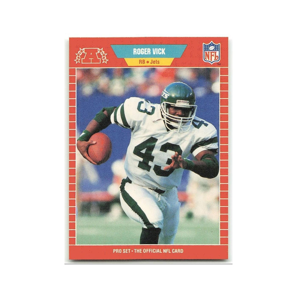 Roger Vick 1989 Pro Set #310 New York Jets Football Card NM