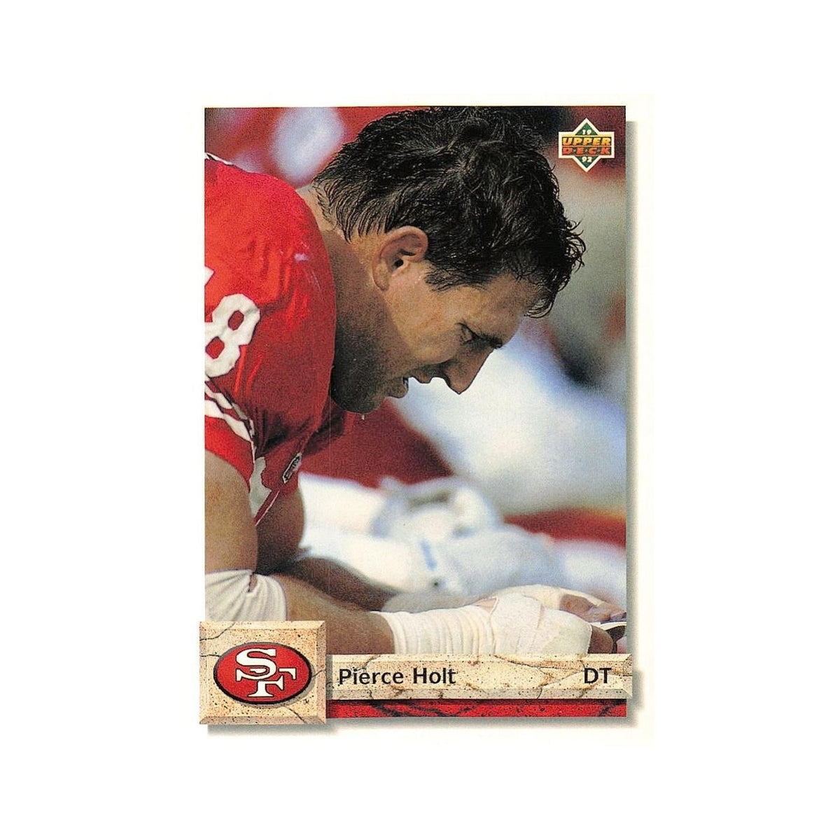 Pierce Holt 1992 Upper Deck #250 San Francisco 49ers Football Card NM