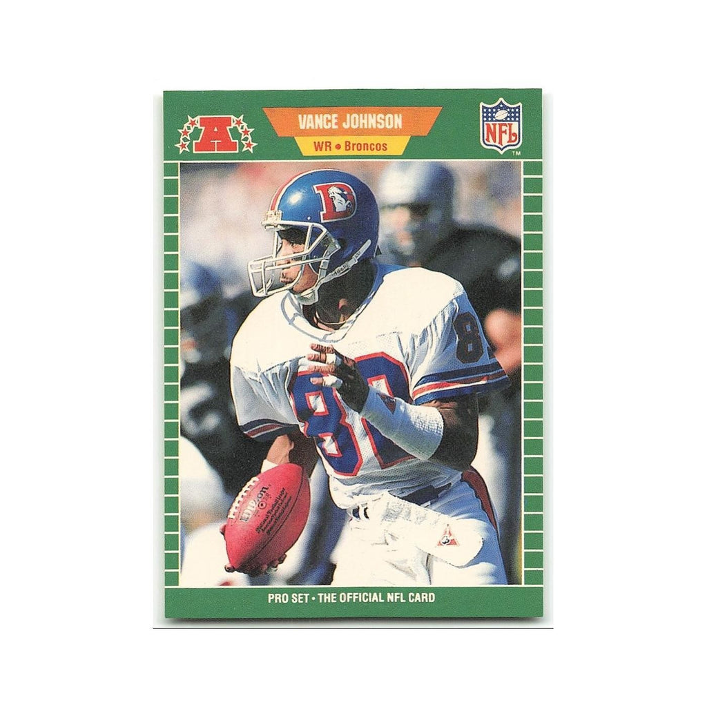 Vance Johnson 1989 Pro Set #105 Denver Broncos Football Card NM