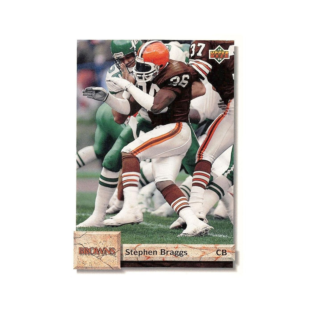Stephen Braggs 1992 Upper Deck #313 Cleveland Browns Football Card NM