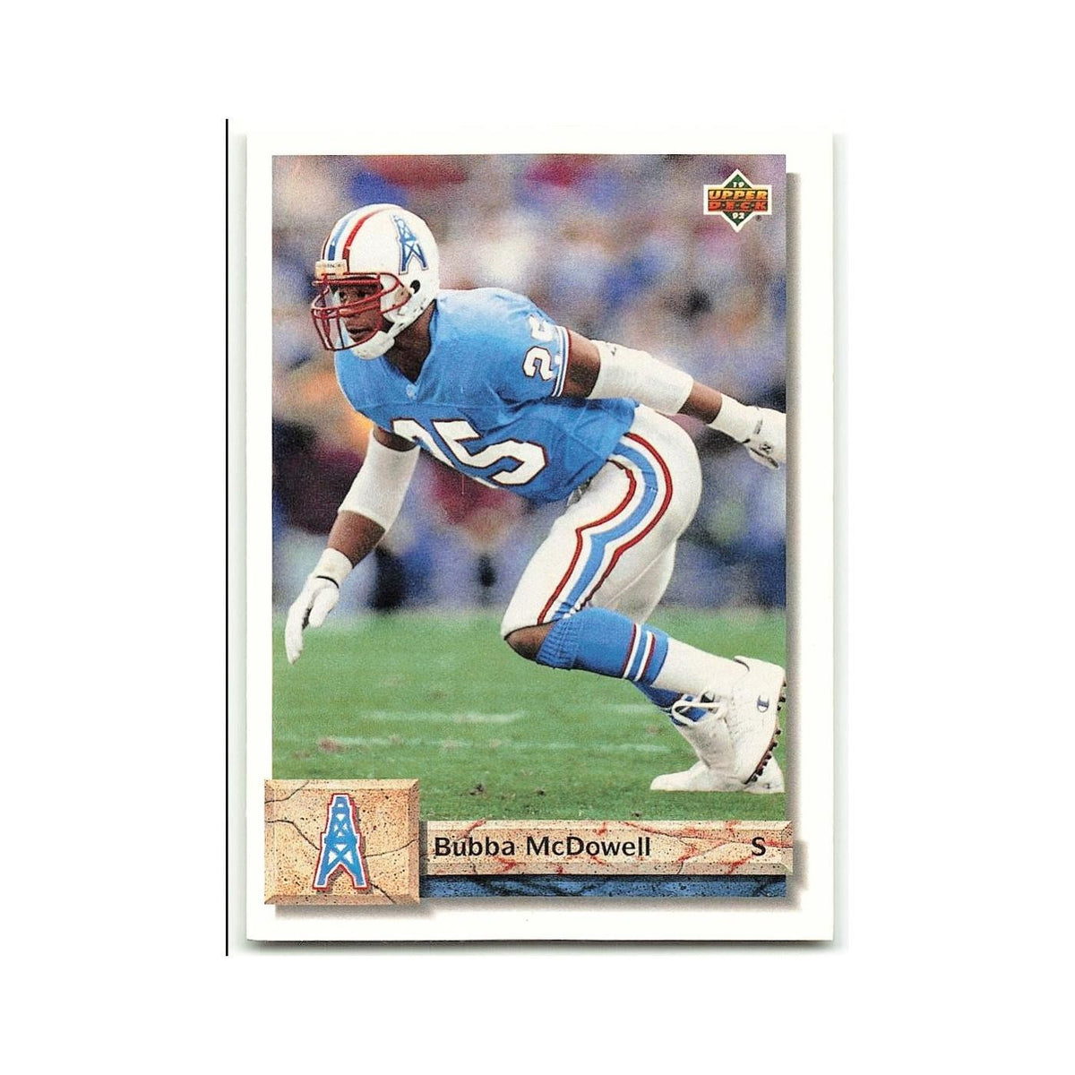 Bubba McDowell 1992 Upper Deck #131 Houston Oilers Football Card NM