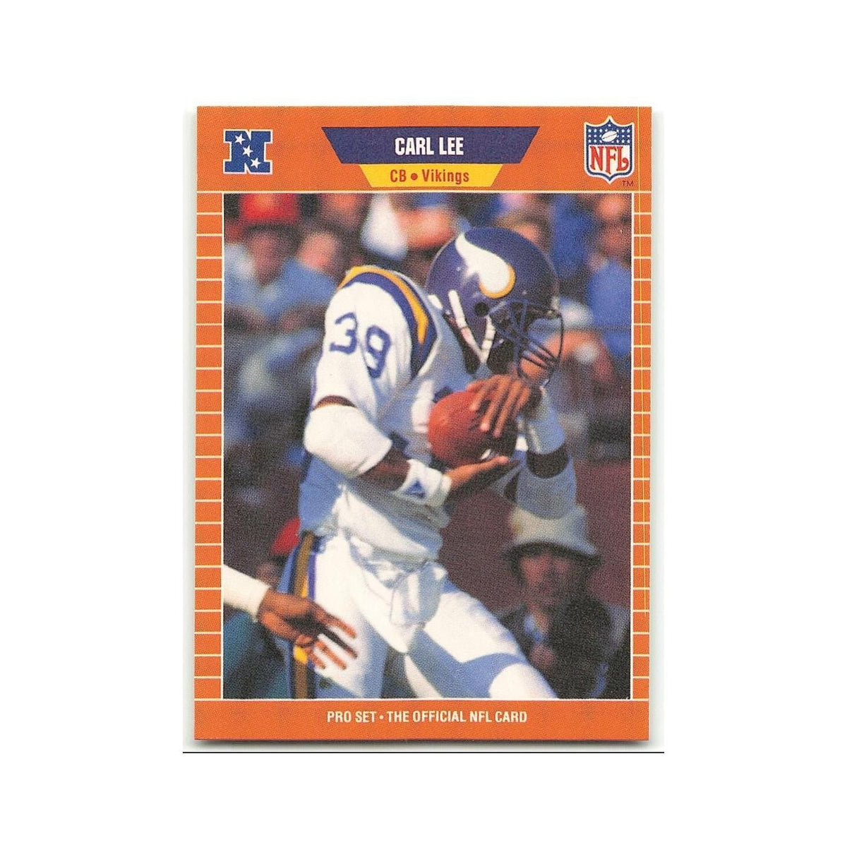 Carl Lee Rookie 1989 Pro Set #233 Minnesota Vikings Football Card NM