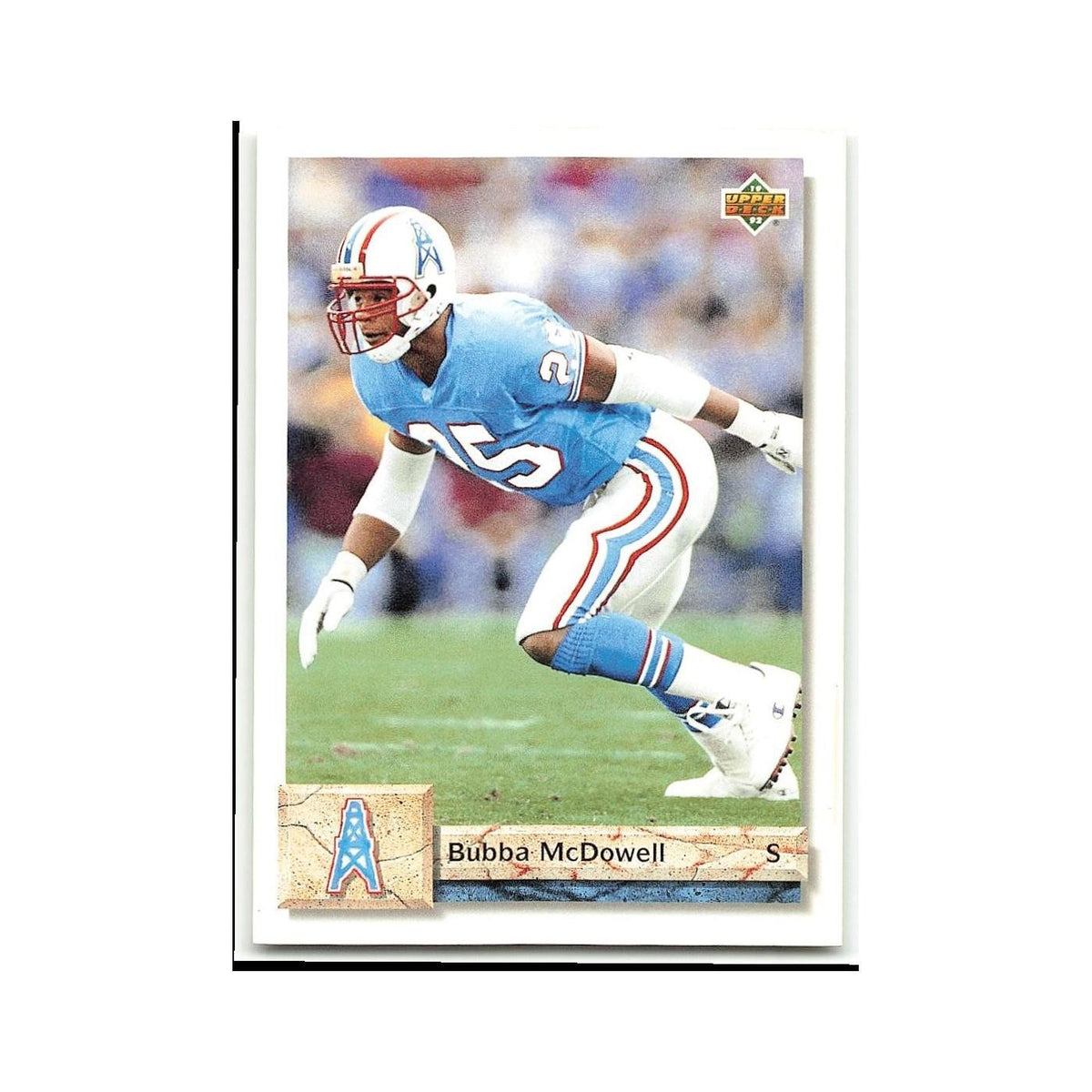 Bubba McDowell 1992 Upper Deck #131 Houston Oilers Football Card NM