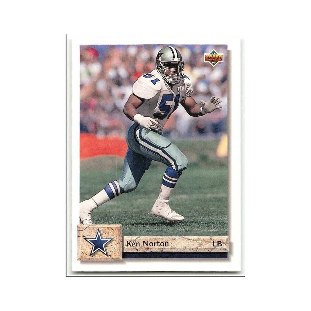 Ken Norton 1992 Upper Deck #328 Dallas Cowboys Football Card NM
