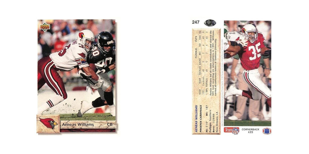 Aeneas Williams 1992 Upper Deck #247 Phoenix Cardinals Football Card NM