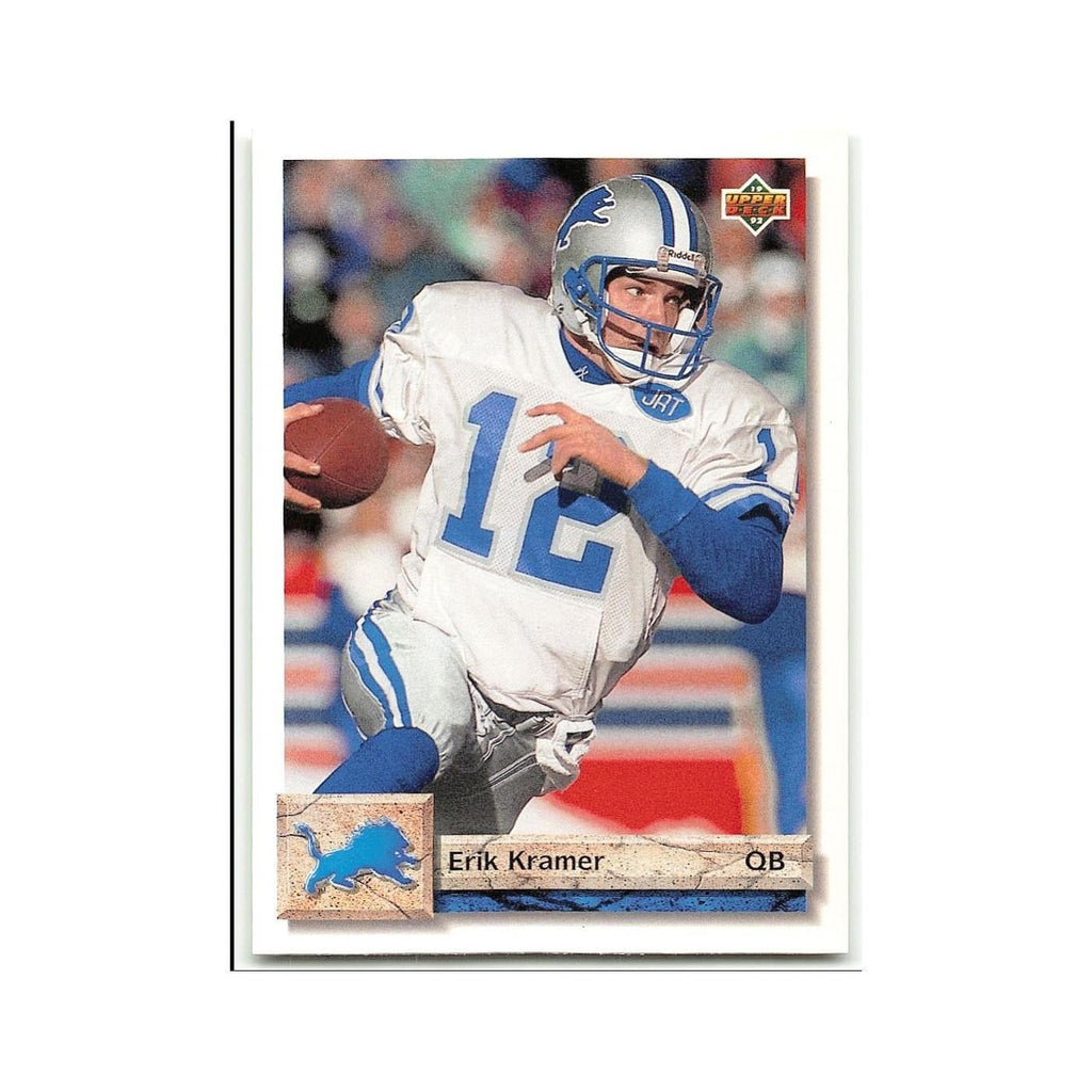 Erik Kramer 1992 Upper Deck #183 Detroit Lions Football Card NM