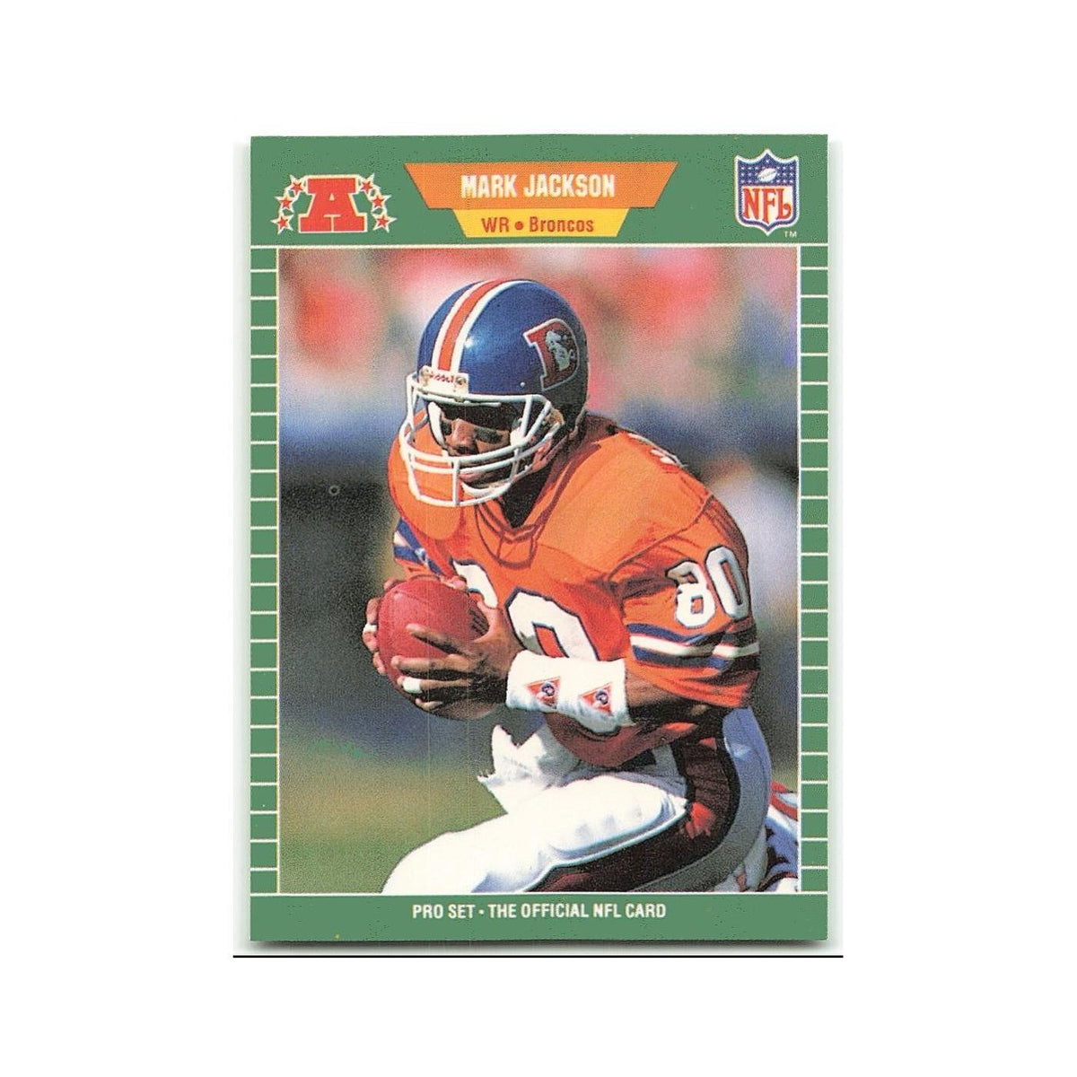 Mark Jackson 1989 Pro Set #104 Denver Broncos Football Card NM