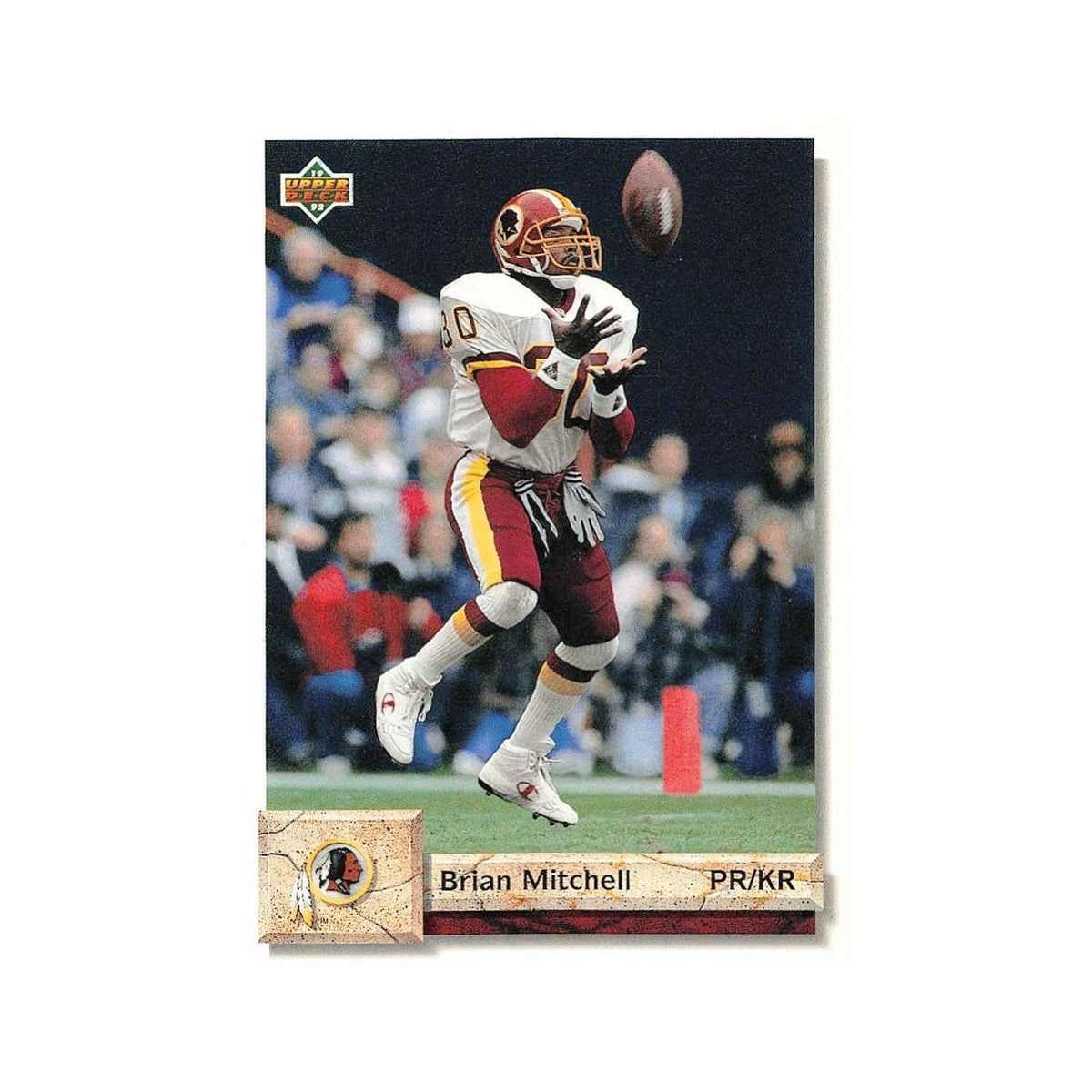 Brian Mitchell 1992 Upper Deck #290 Washington Redskins Football Card NM